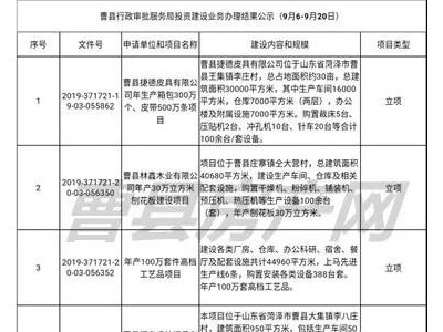 曹縣這28個(gè)投資建設(shè)業(yè)務(wù)辦理公示，涉及房地產(chǎn)、教育等行業(yè)