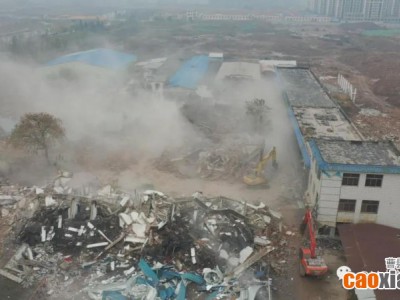 曹縣姜街棚改片區(qū)原罐頭廠廠區(qū)建筑被依法拆除
